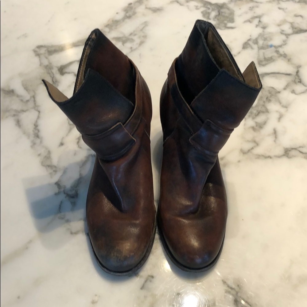 Free People brown leather boots